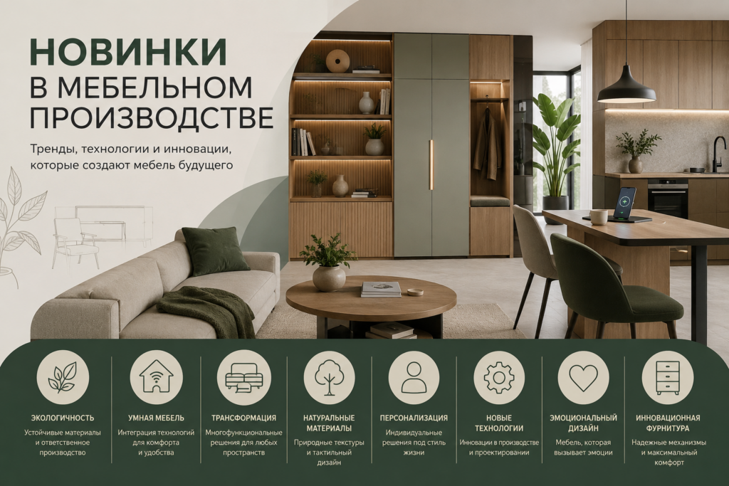 Новинки в мебельном производстве